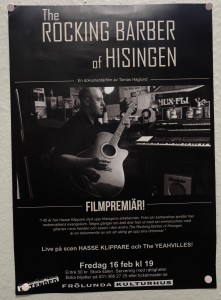 Filmaffisch - The rocking barber of Hisingen